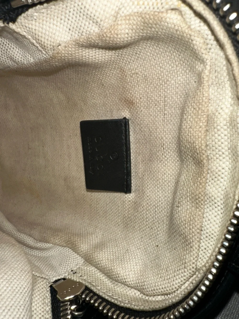 Gucci Black Perforated Leather Crossbody Messenger Bag - Picture 11 of 14